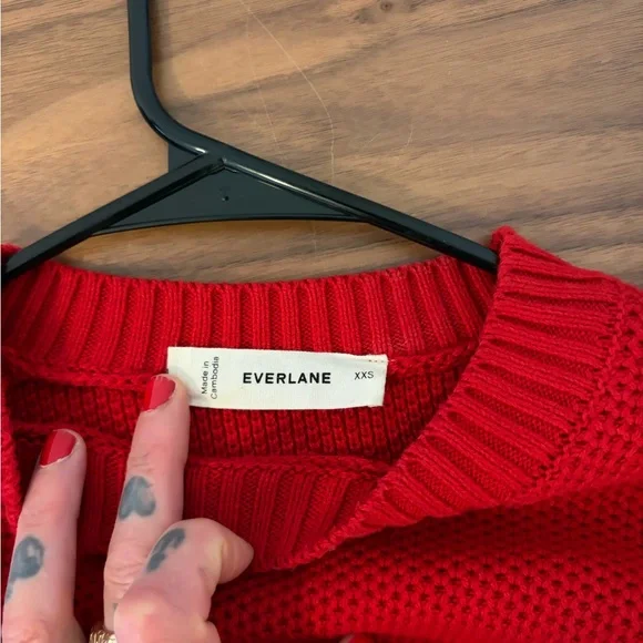 Everlane THE COTTON HONEYCOMB SQUARE CREW - Picture 4 of 4